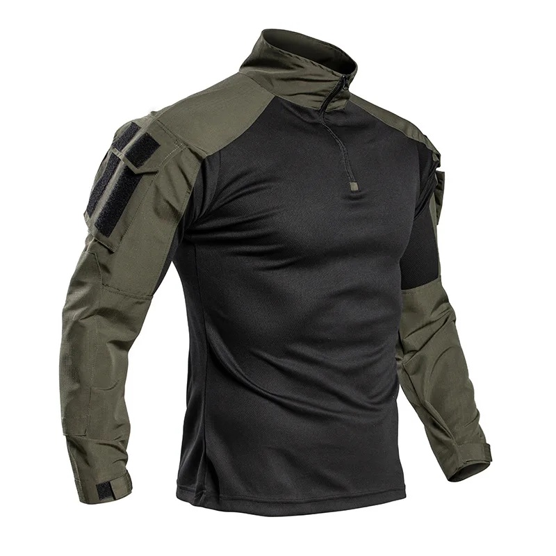 Outdoor Hunting T Shirts - T-shirt camouflage grenouillère à manches longues