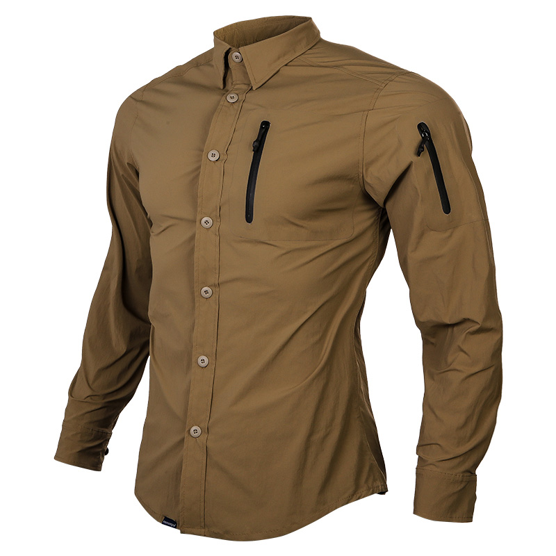 Outdoor Hunting T Shirts - Levez songear-T-shirt Bleu à Triple Module