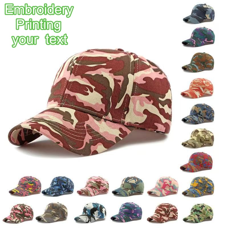 Hunting Outdoor Logos - Casquettes de baseball unisexes camouflage réglables,