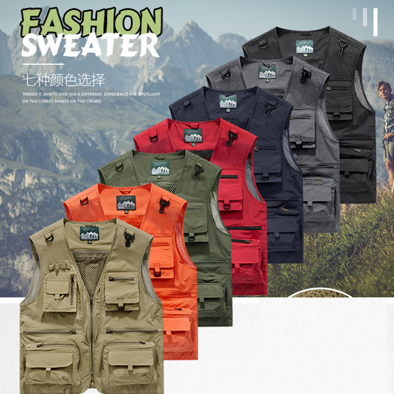 Outdoor Hunting Photography - Gilet sans manches en maille respirante
