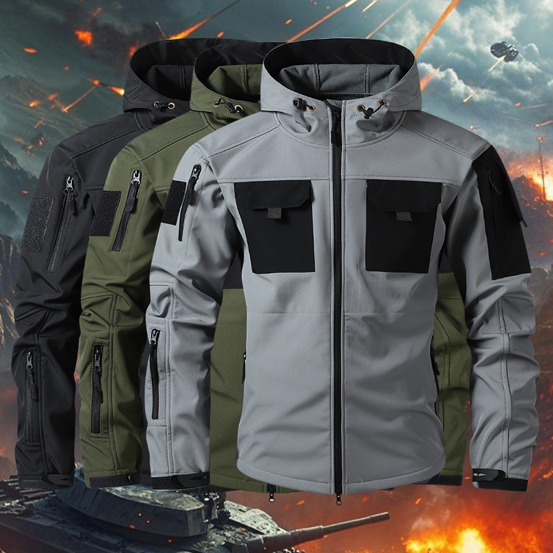 Safari Outdoor Hunting Jackets - Vestes Softshell tactiques pour hommes, imperméables,