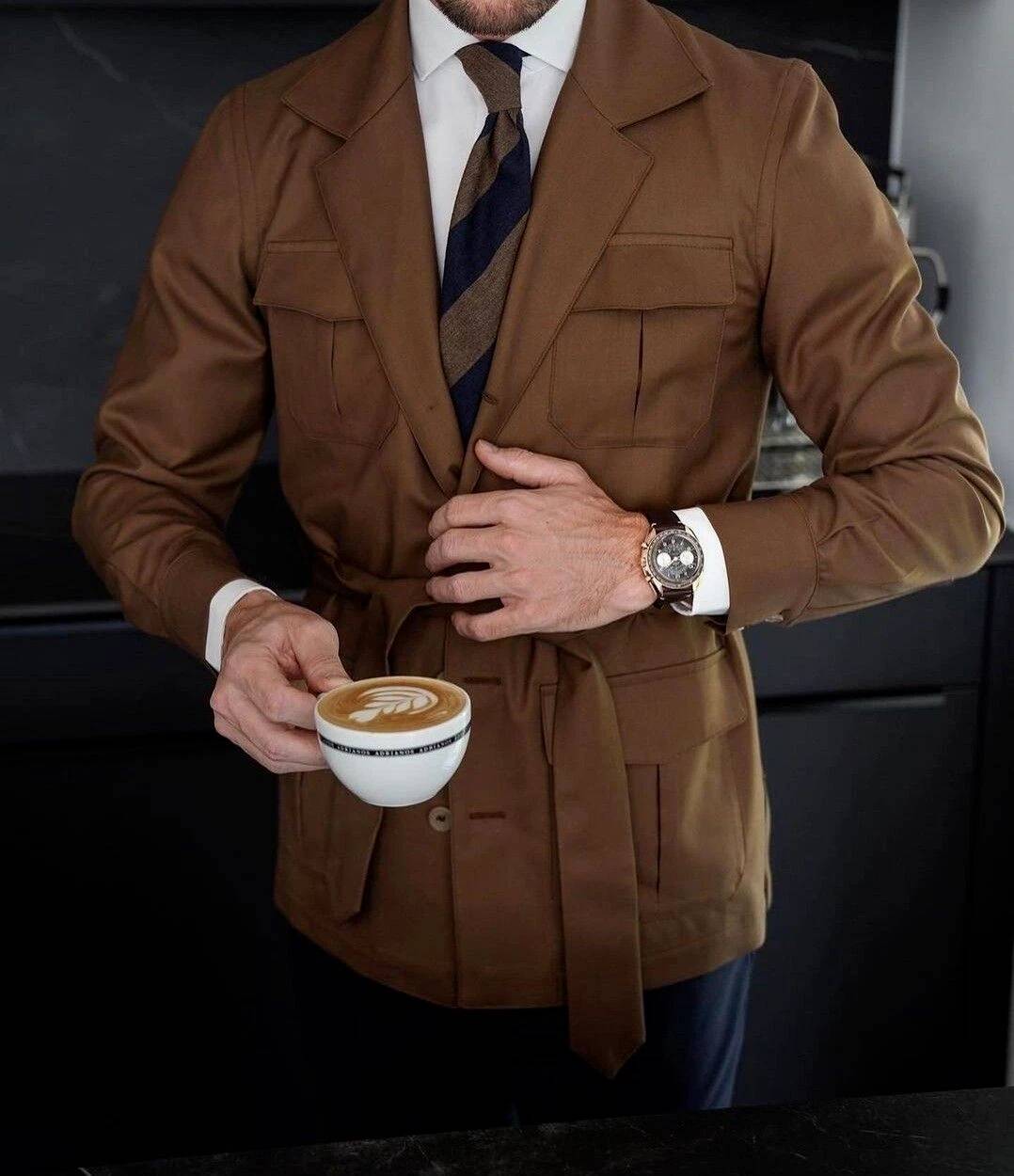 Blazer italien vintage pour ho - Safari Outdoor Hunting Jackets avis et prix