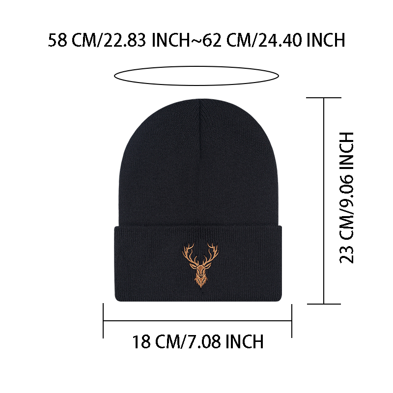 Bonnet brodé rétro Bucks Moose - Hunting Outdoor Christmas Decorations avis et prix