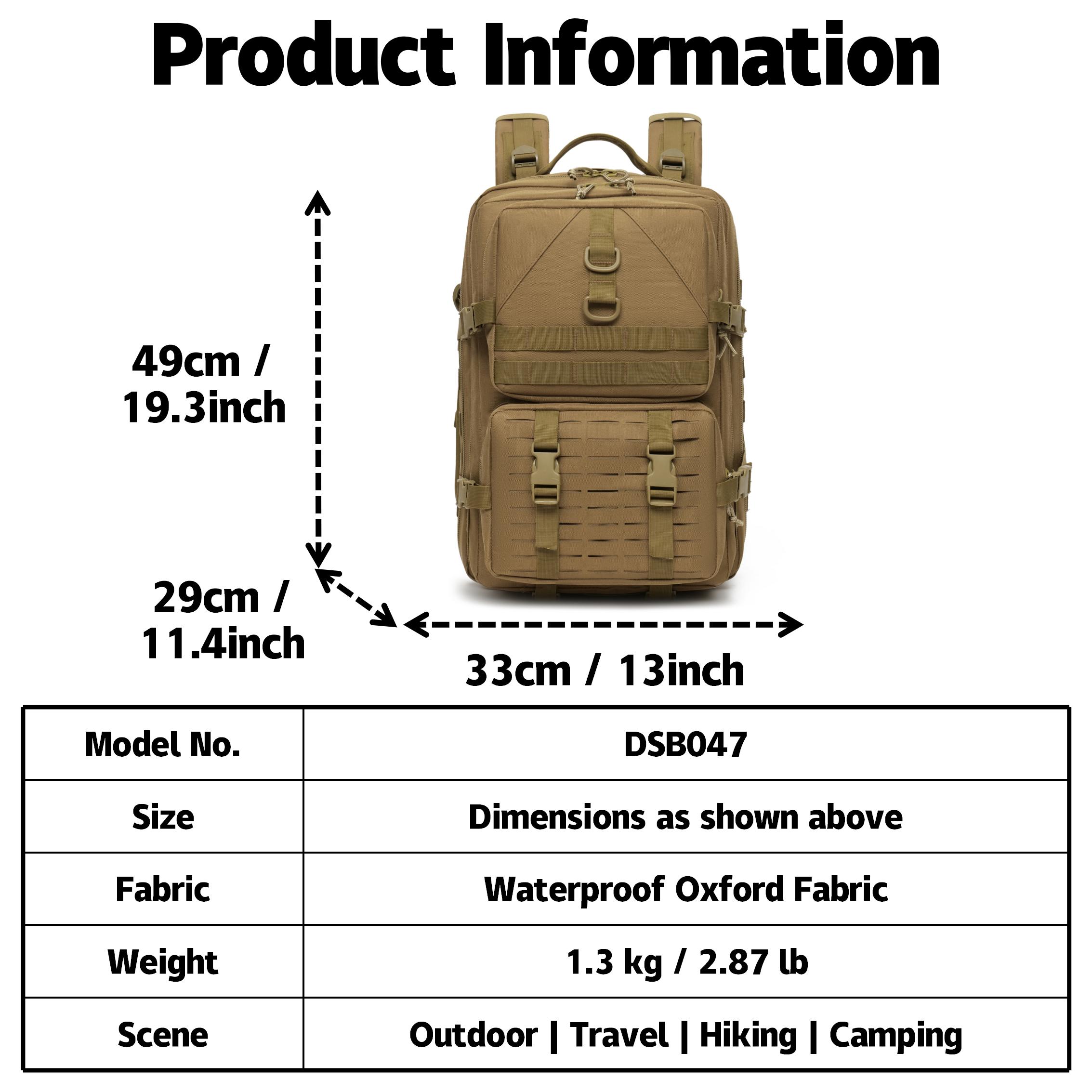 Sac à dos tactique d'extérieur - Hunting Outdoor Logos avis et prix