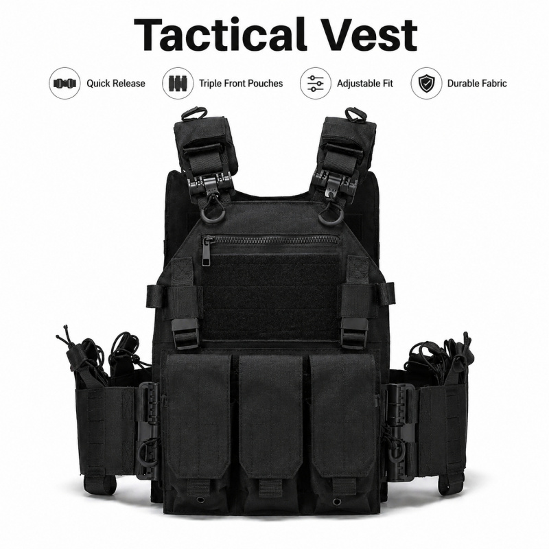 Gilet tactique en polyester av - Outdoor Hunting Magazines avis et prix