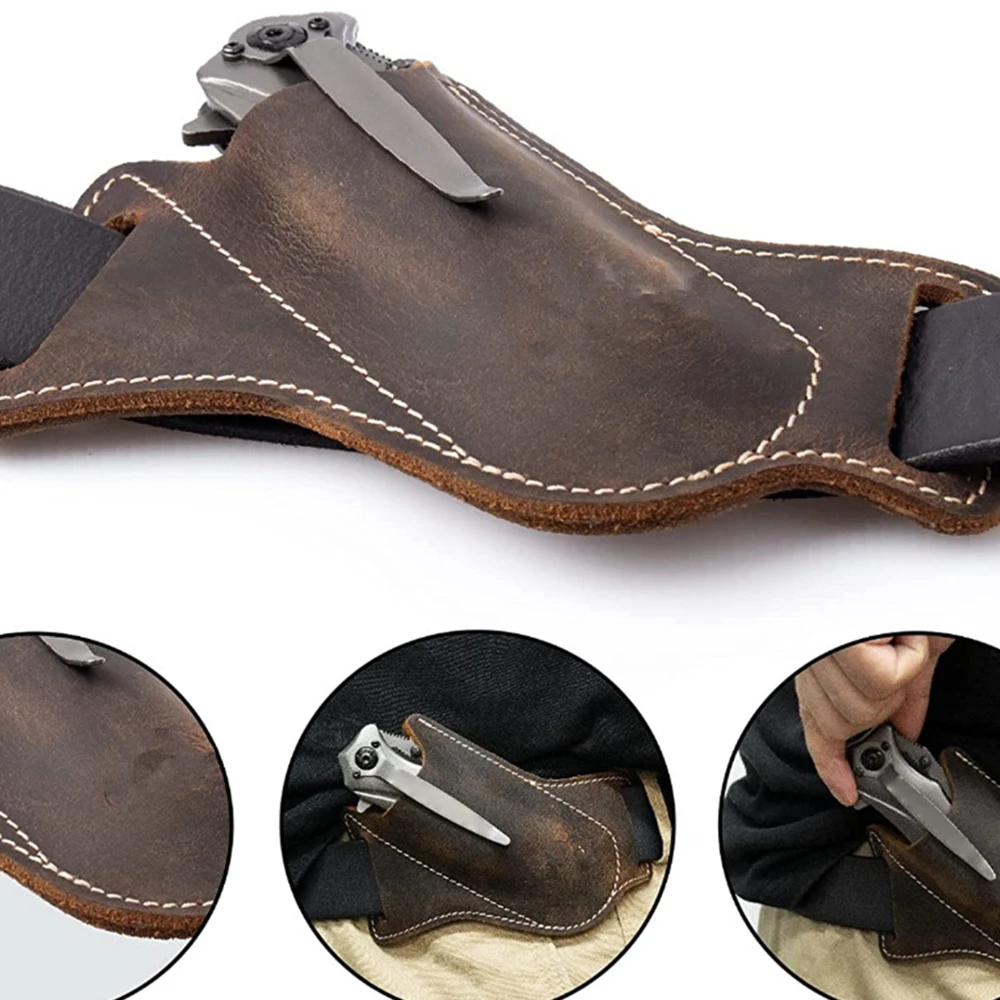 Étui de poche en cuir pour cha - Hunting Knife Outdoor avis et prix