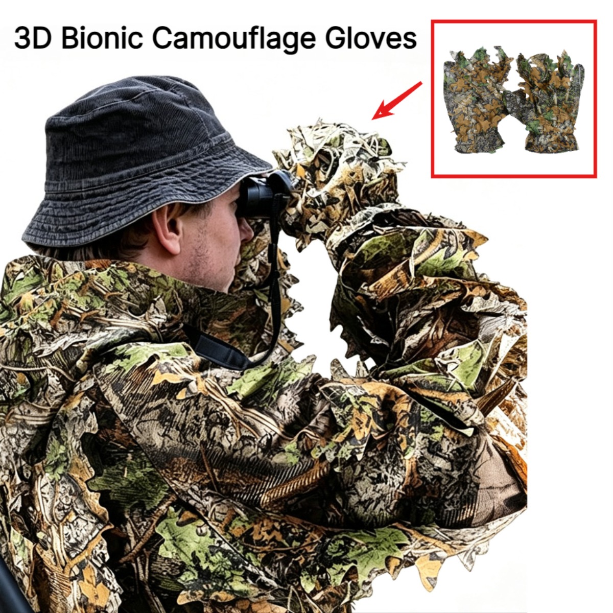 Gants de chasse camouflage 3D  - Outdoor Hunting Photography avis et prix