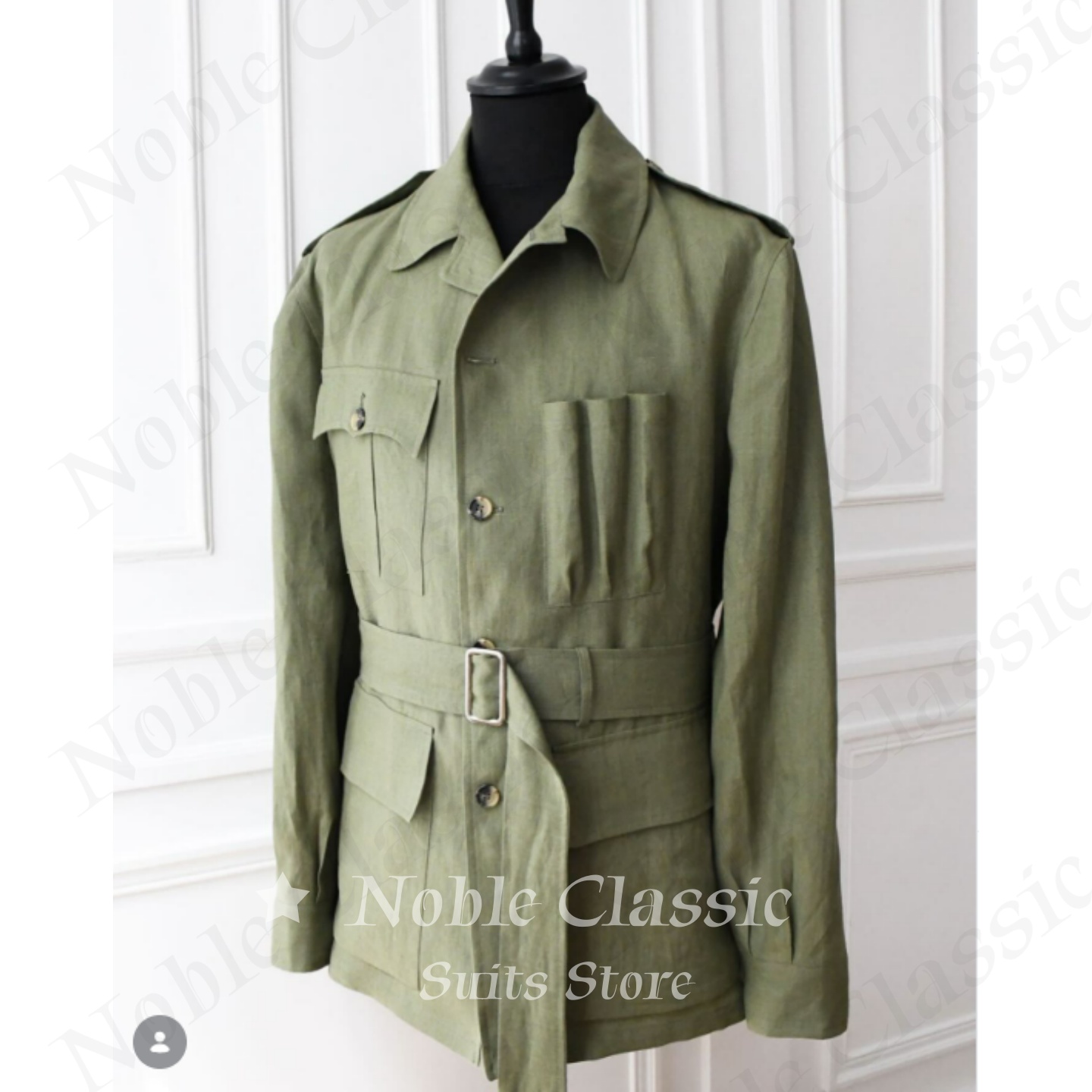 Veste Safari en Lin pour Homme - Safari Outdoor Hunting Jackets avis et prix